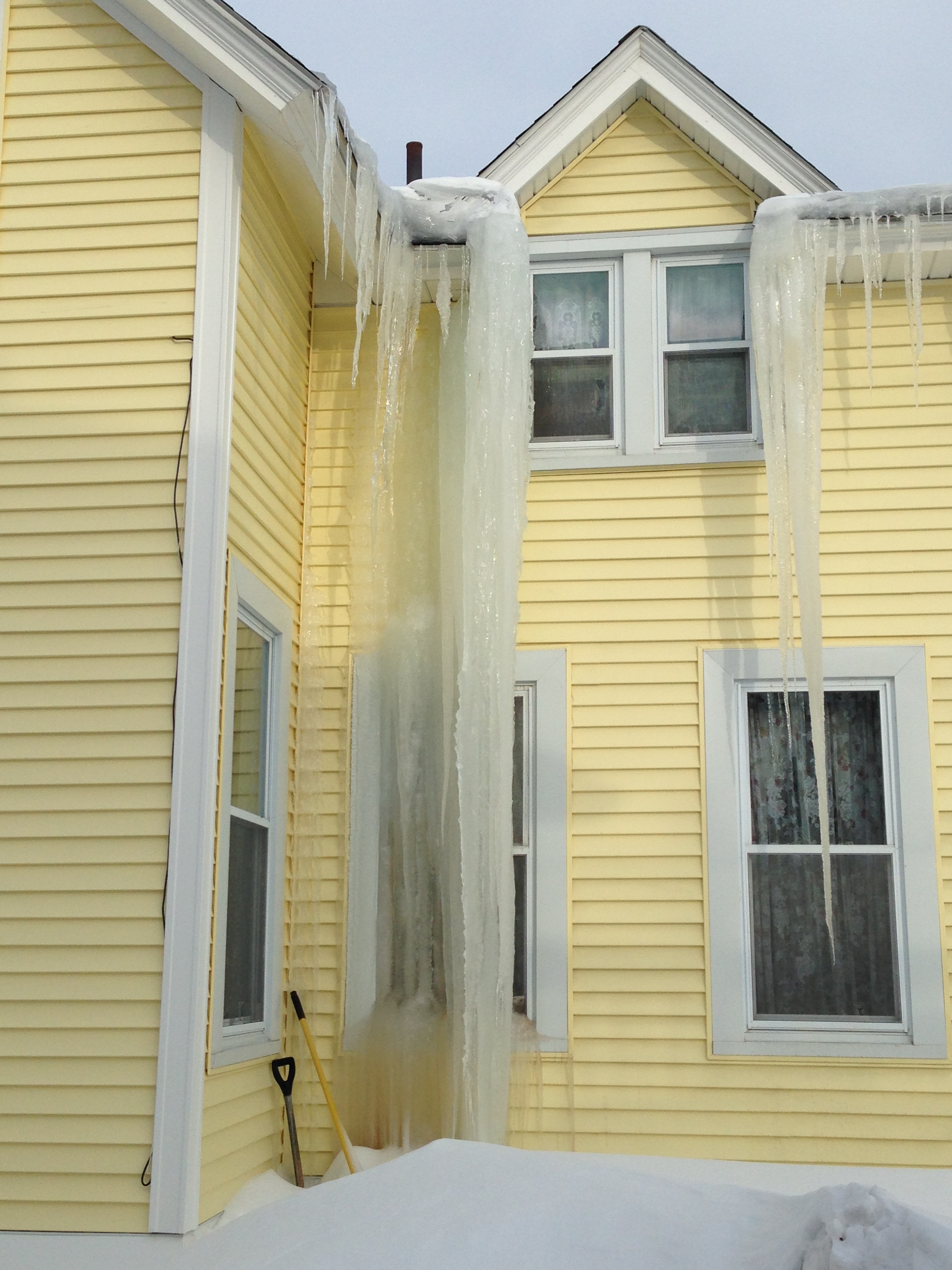 Ice dam insurance estimating