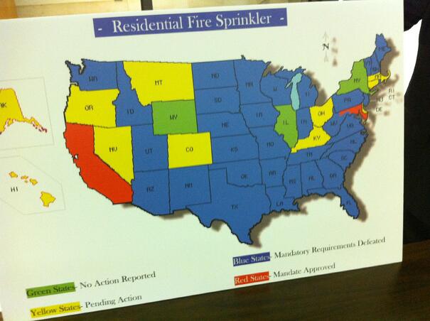 States Sprinkler Map