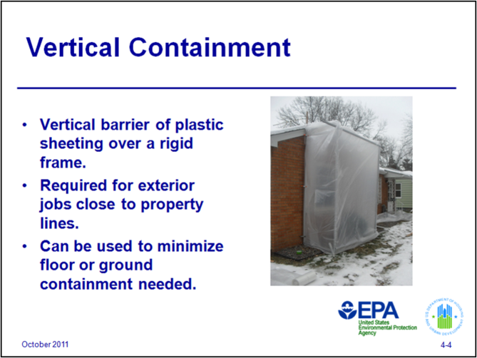 EPA RRP New Vertical Containment Requirement