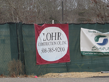 Jobsite sign at site with no fall protection cape cod mass