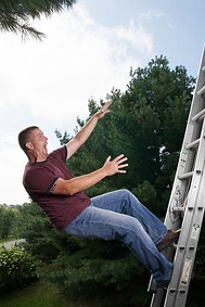 falls of ladders in mass