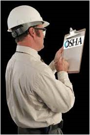 OSHA Inspector writing citations