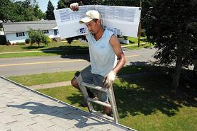 unsafe load going up a ladder