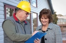 contractor with homeowner
